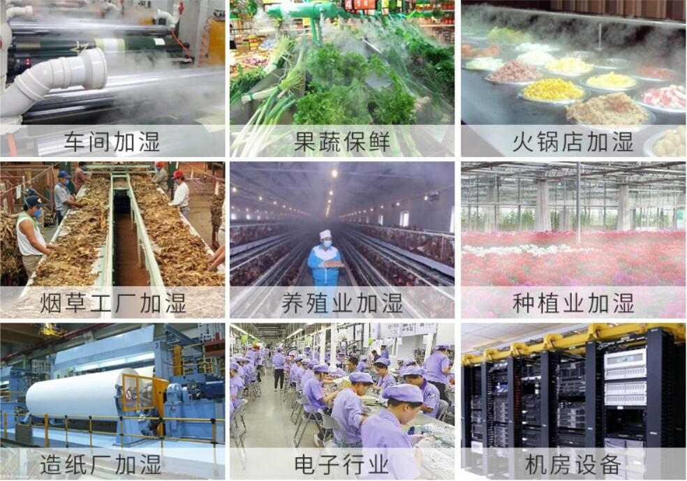 加湿器在各个行业中的应用